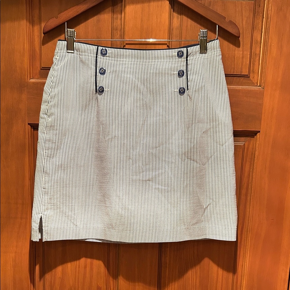 EP Pro Striped Navy and White Women's Golf Skirt